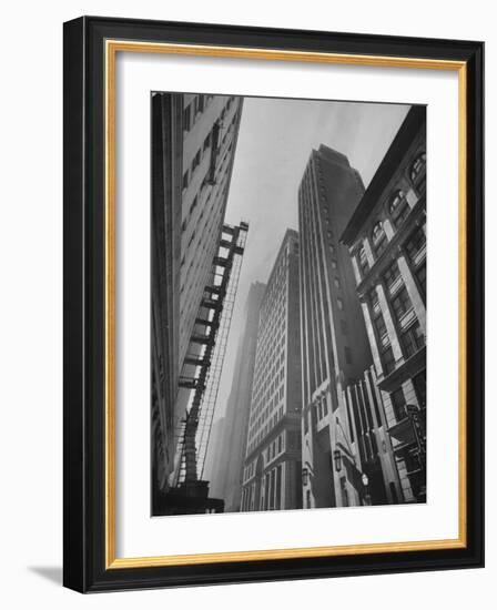 Wall Street of the West, Great Office Buildings, Banks, Brokerages and Export-Import Firms-Hansel Mieth-Framed Photographic Print