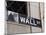 Wall Street Sign Manhattan, New York City, New York, USA-Amanda Hall-Mounted Photographic Print