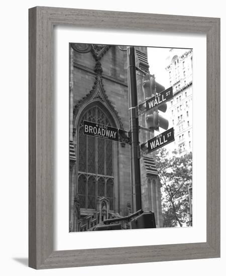 Wall Street Signs-Chris Bliss-Framed Photographic Print