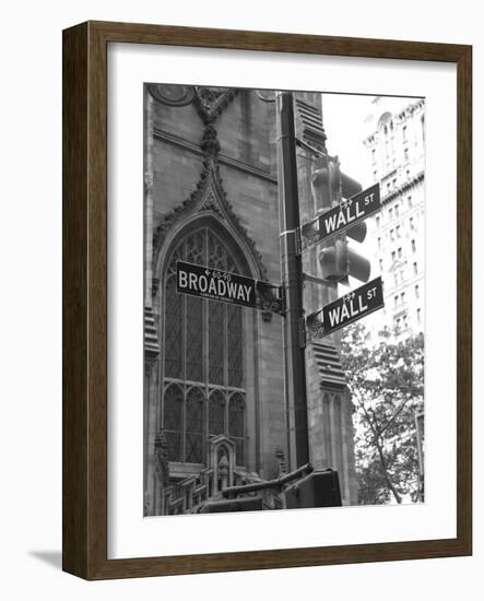 Wall Street Signs-Chris Bliss-Framed Photographic Print