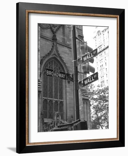 Wall Street Signs-Chris Bliss-Framed Photographic Print