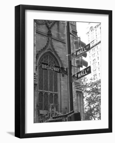 Wall Street Signs-Chris Bliss-Framed Photographic Print