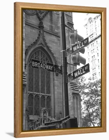 Wall Street Signs-Chris Bliss-Framed Premier Image Canvas