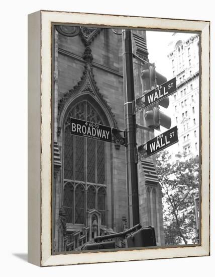 Wall Street Signs-Chris Bliss-Framed Premier Image Canvas