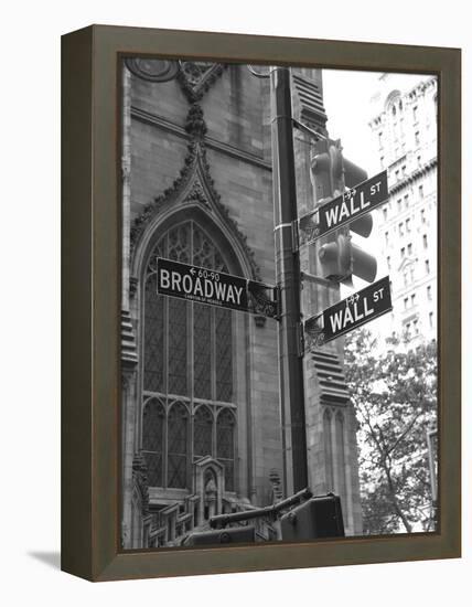 Wall Street Signs-Chris Bliss-Framed Premier Image Canvas