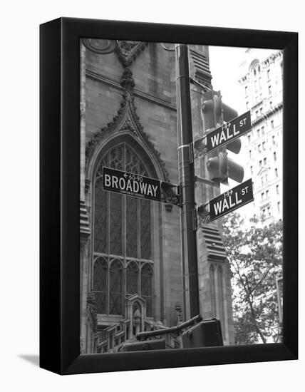 Wall Street Signs-Chris Bliss-Framed Premier Image Canvas