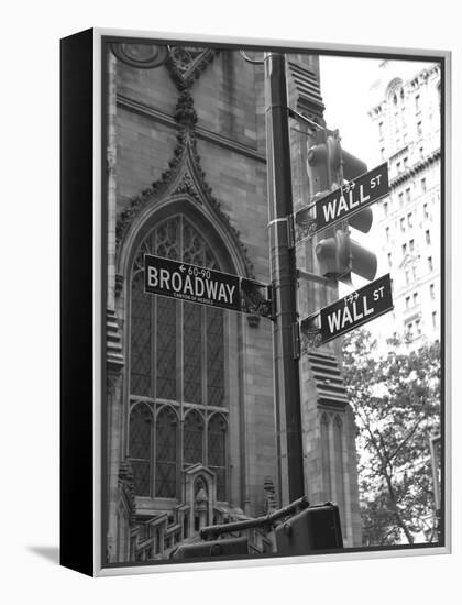 Wall Street Signs-Chris Bliss-Framed Premier Image Canvas