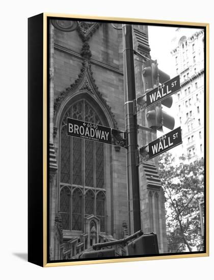 Wall Street Signs-Chris Bliss-Framed Premier Image Canvas