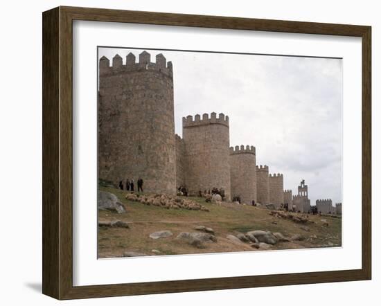 Wall Surrounding Avila Was Rebuilt by Alfonso VI in 1090 AD, 9 Gates Afford Entrance to the City-Eliot Elisofon-Framed Photographic Print