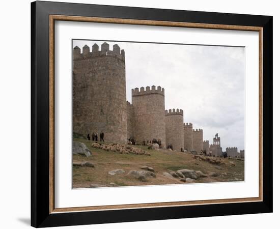 Wall Surrounding Avila Was Rebuilt by Alfonso VI in 1090 AD, 9 Gates Afford Entrance to the City-Eliot Elisofon-Framed Photographic Print