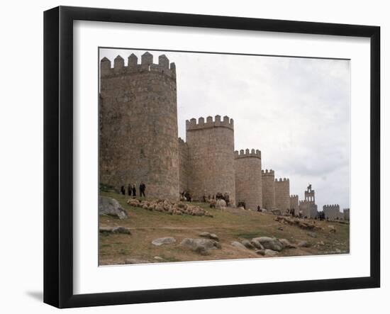 Wall Surrounding Avila Was Rebuilt by Alfonso VI in 1090 AD, 9 Gates Afford Entrance to the City-Eliot Elisofon-Framed Photographic Print