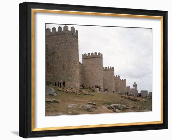 Wall Surrounding Avila Was Rebuilt by Alfonso VI in 1090 AD, 9 Gates Afford Entrance to the City-Eliot Elisofon-Framed Photographic Print