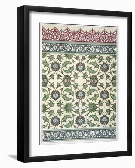 Wall Tiles from Mosque of Cheykhoun, c.1877-Achille-Constant-Théodore-Émile Prisse d'Avennes-Framed Giclee Print