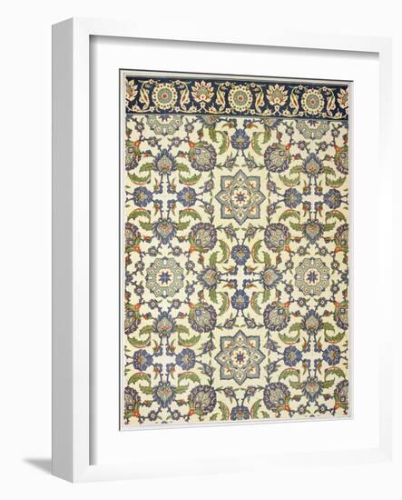 Wall Tiles of Qasr Rodouan-Emile Prisse d'Avennes-Framed Giclee Print