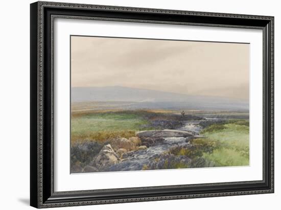 Wallabrook, Clapper Bridge, Dartmoor , C.1895-96-Frederick John Widgery-Framed Giclee Print