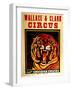 Wallace & Clark Cirbus - Giant Siberian Tigers Poster, Circa 1945-null-Framed Giclee Print