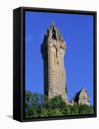 Wallace Monument, Stirling, Central, Scotland, United Kingdom, Europe-Thouvenin Guy-Framed Premier Image Canvas