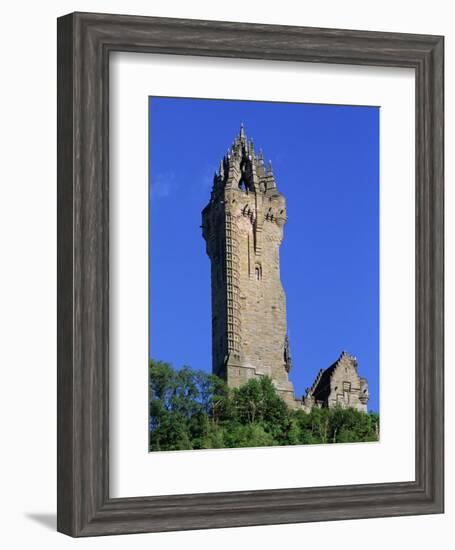 Wallace Monument, Stirling, Central, Scotland, United Kingdom, Europe-Thouvenin Guy-Framed Photographic Print