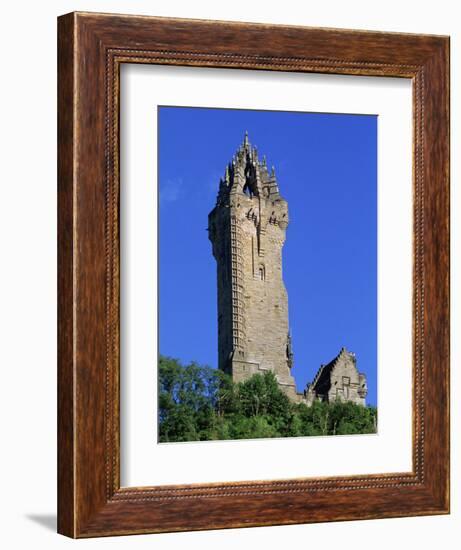 Wallace Monument, Stirling, Central, Scotland, United Kingdom, Europe-Thouvenin Guy-Framed Photographic Print