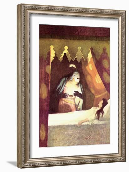 Wallace Rescues Helen-Newell Convers Wyeth-Framed Art Print