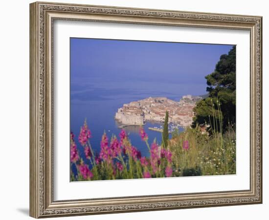 Walled City of Dubrovnik, Croatia, Europe-Charles Bowman-Framed Photographic Print
