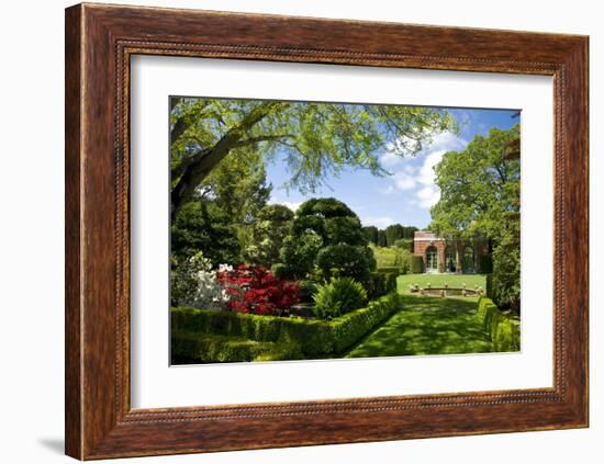 Walled Garden in Filoli Center in Woodside near San Francisco, California, USA-null-Framed Art Print