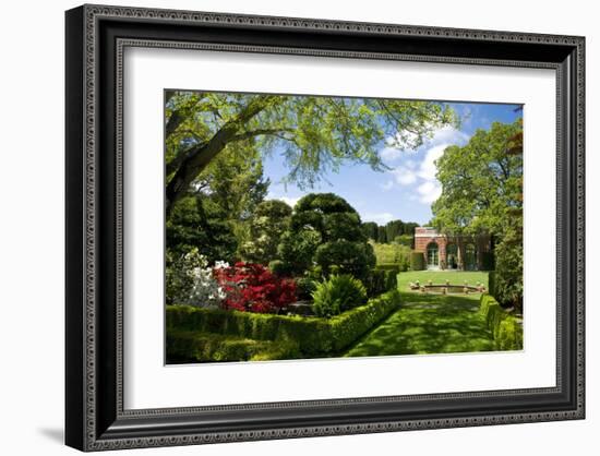 Walled Garden in Filoli Center in Woodside near San Francisco, California, USA-null-Framed Art Print