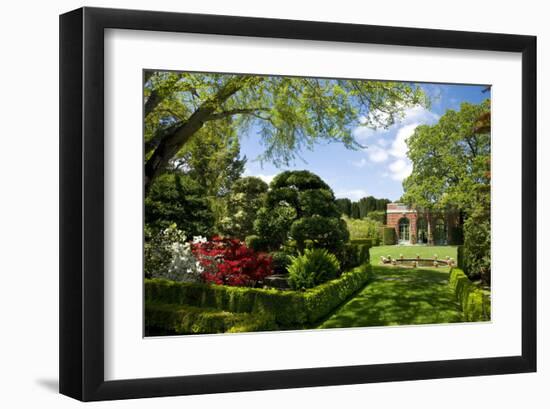 Walled Garden in Filoli Center in Woodside near San Francisco, California, USA-null-Framed Art Print