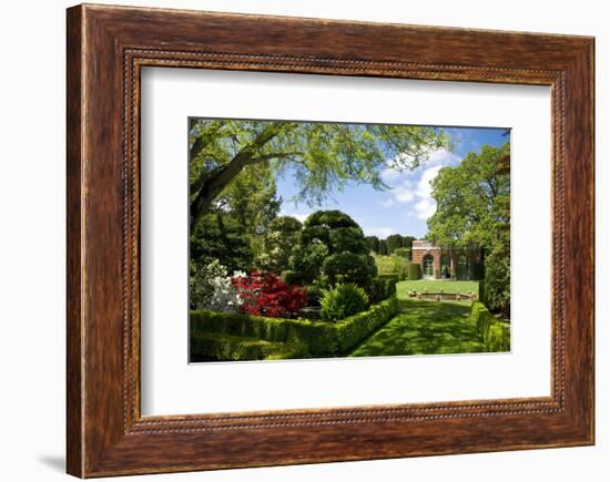 Walled Garden in Filoli Center in Woodside near San Francisco, California, USA-null-Framed Art Print