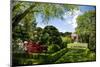 Walled Garden in Filoli Center in Woodside near San Francisco, California, USA-null-Mounted Art Print