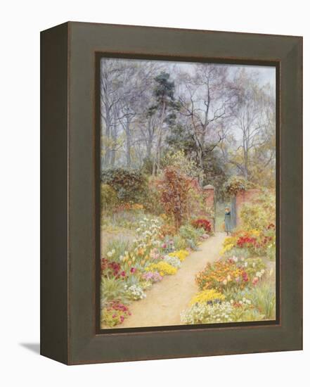 Walled Garden in Springtime-Helen Allingham-Framed Premier Image Canvas