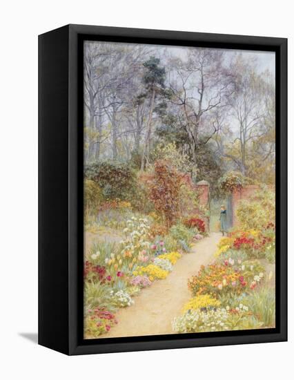 Walled Garden in Springtime-Helen Allingham-Framed Premier Image Canvas