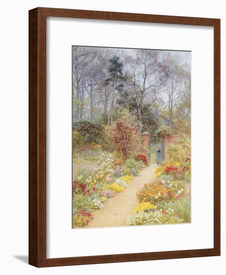 Walled Garden in Springtime-Helen Allingham-Framed Giclee Print