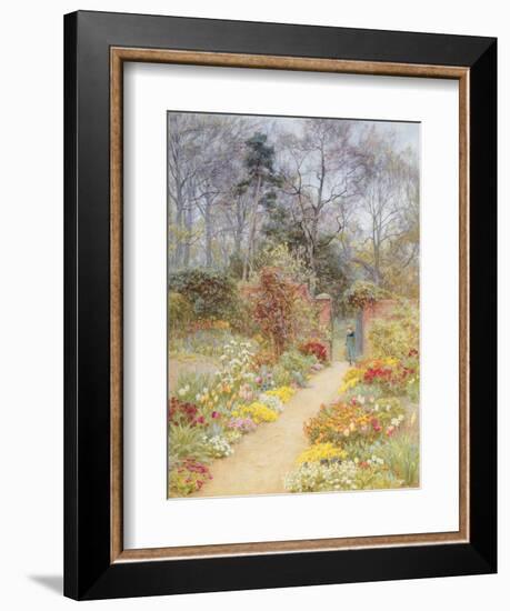 Walled Garden in Springtime-Helen Allingham-Framed Giclee Print