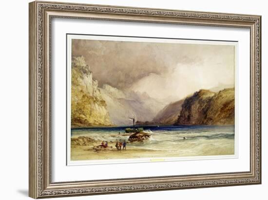 Wallenstadt, from Wesen, Switzerland, 1842 (W/C and Bodycolour on Wove Paper)-William Callow-Framed Giclee Print