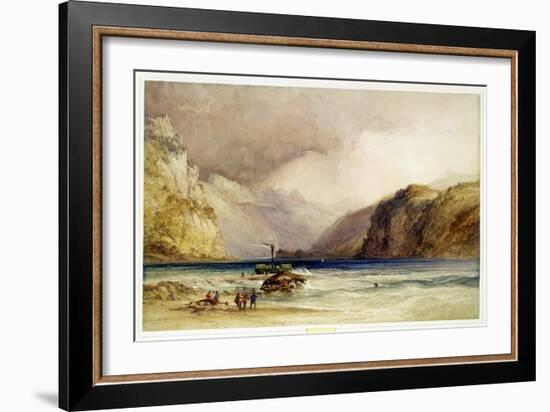 Wallenstadt, from Wesen, Switzerland, 1842 (W/C and Bodycolour on Wove Paper)-William Callow-Framed Giclee Print