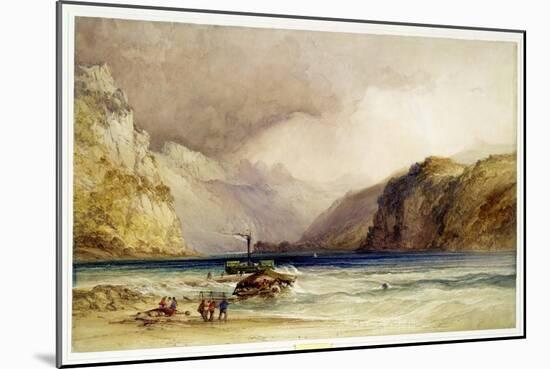 Wallenstadt, from Wesen, Switzerland, 1842 (W/C and Bodycolour on Wove Paper)-William Callow-Mounted Giclee Print