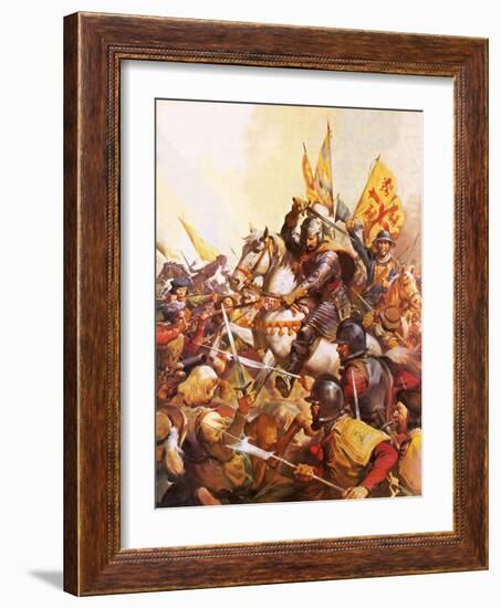 Wallenstein at the Battle of Lutzen-McConnell-Framed Giclee Print