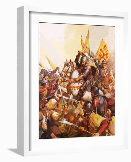 Wallenstein at the Battle of Lutzen-McConnell-Framed Giclee Print