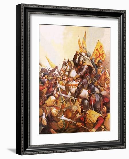 Wallenstein at the Battle of Lutzen-McConnell-Framed Giclee Print