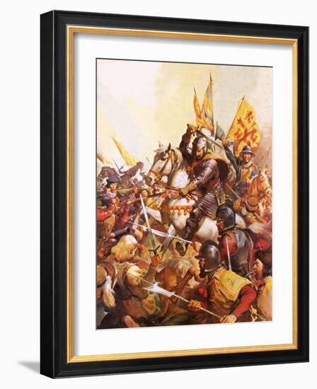 Wallenstein at the Battle of Lutzen-McConnell-Framed Giclee Print