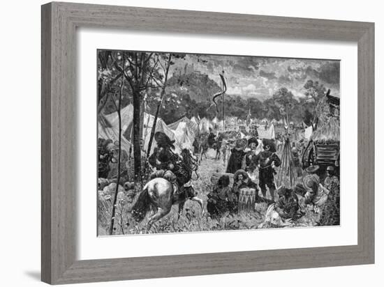 Wallenstein's Camp-W Gause-Framed Art Print