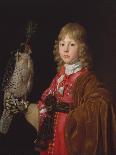 Portrait of a Boy with a Falcon-Wallerant Vaillant-Giclee Print