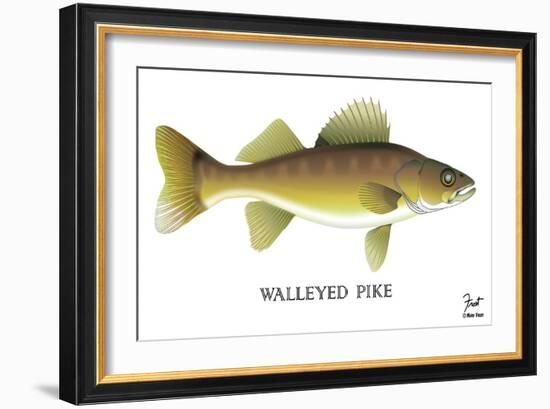 Walleyed Pike-Mark Frost-Framed Giclee Print