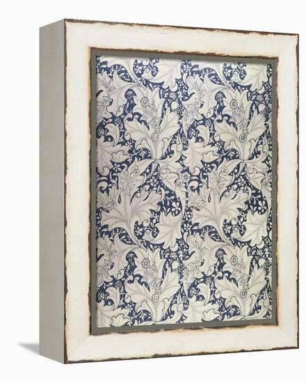 "Wallflower" Design (Textile)-William Morris-Framed Premier Image Canvas