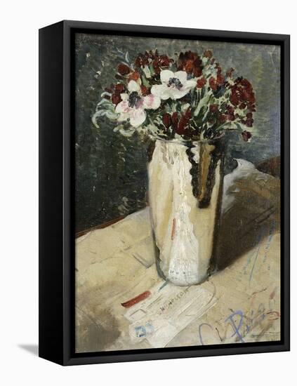 Wallflowers and Anemones, 1930 (Oil on Canvas)-William Nicholson-Framed Premier Image Canvas