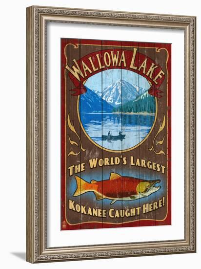 Wallowa Lake, Oregon-Lantern Press-Framed Art Print