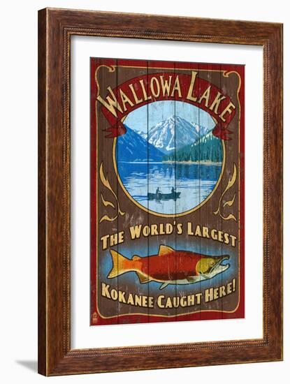 Wallowa Lake, Oregon-Lantern Press-Framed Art Print