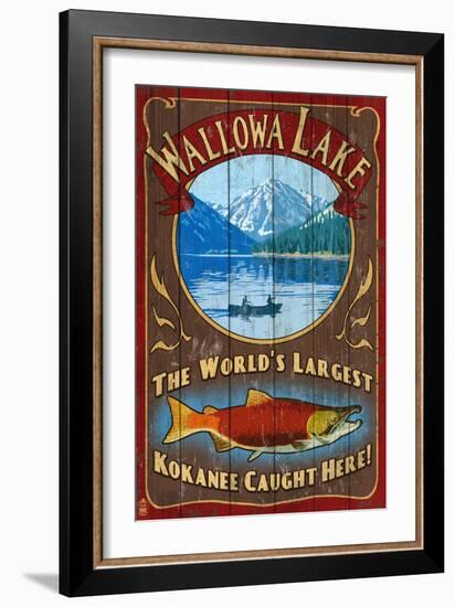 Wallowa Lake, Oregon-Lantern Press-Framed Art Print