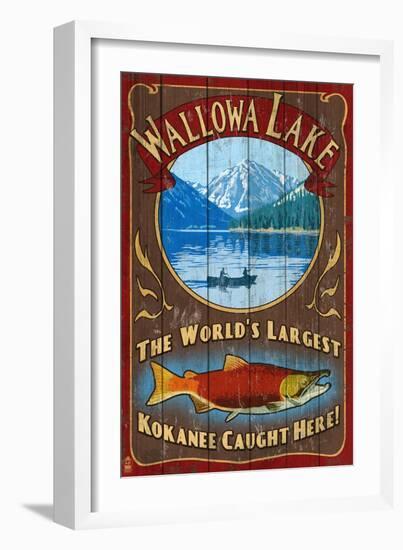 Wallowa Lake, Oregon-Lantern Press-Framed Art Print